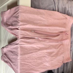 Pink cropped soft sweatpants